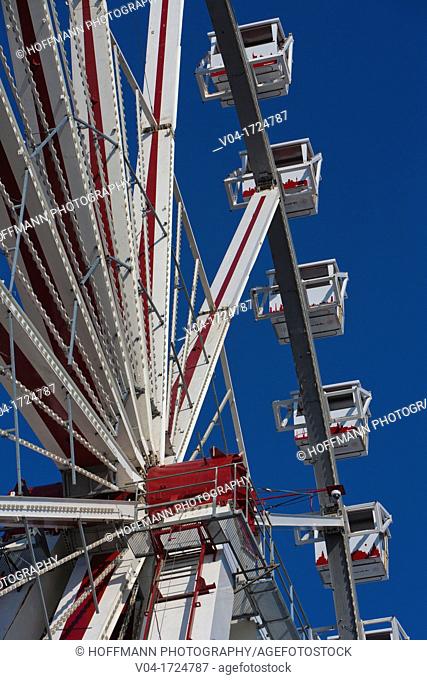 Ferris wheel at the annual fair in Bremen, Germany, Europe