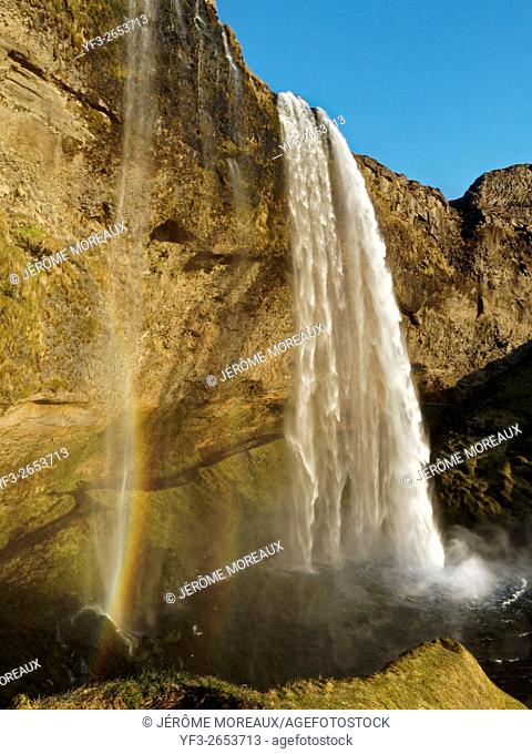Seljalandsfoss, Waterfall, Iceland