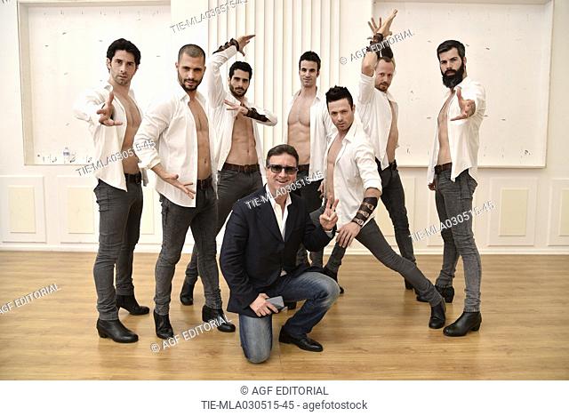 02/05/2015 Roma. Rai, trasmissione televisiva Senza Parole. Nella foto i Los Vivancos, gruppo di ballerini di flamenco composto da 7 fratelli di nazionalita'...