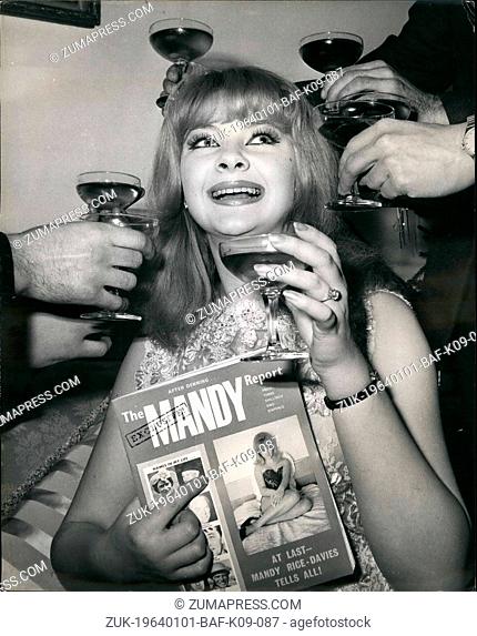 Jan. 01, 1964 - Mandy holds a party: To launch her book the 'Mandy Report' which is published today, good time girl Mandy Rice - Davies held a party at her...