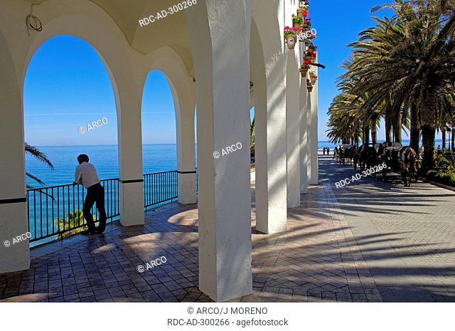 Balcon de Europa, Balcony of Europe, Nerja, Costa del Sol, Malaga province, Andalusia, Spain