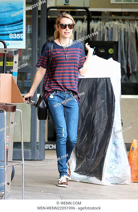 Emma Roberts picks up her dry cleaning in West Hollywood Featuring: Emma Roberts Where: Los Angeles, California, United States When: 08 Jan 2015 Credit: WENN