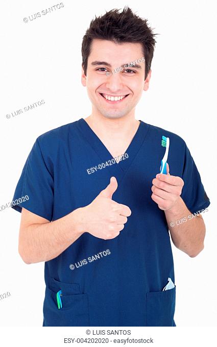 Dentist thumb up