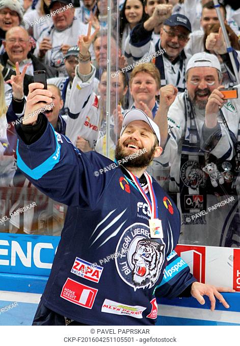 The Czech team Bili Tygri Liberec won the Czech ice hockey Extraleague for the first time when it beat Sparta Praha 2-1 in the sixth game of the play off series...