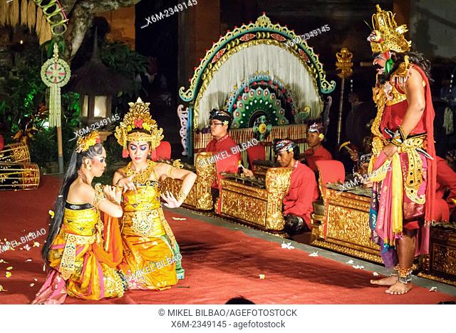 Traditional dance (Legong dance and Ramayana). Ubud Palace. Ubud. Bali. Indonesia