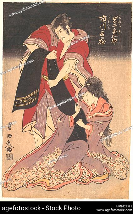 Scene from a Drama. Artist: Utagawa Toyokuni I (Japanese, 1769-1825); Period: Edo period (1615-1868); Date: ca. 1804; Culture: Japan; Medium: Polychrome...