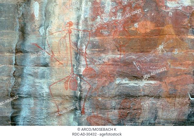 Petroglyphs of aborigines, Northern Territory, Australia