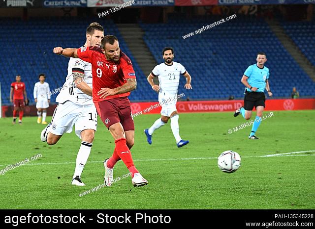 duels, duel between Niklas Suele (Germany) and Haris Seferovic (Switzerland). Sport: Soccer: UEFA Nations League: 2nd matchday: Switzerland - Germany
