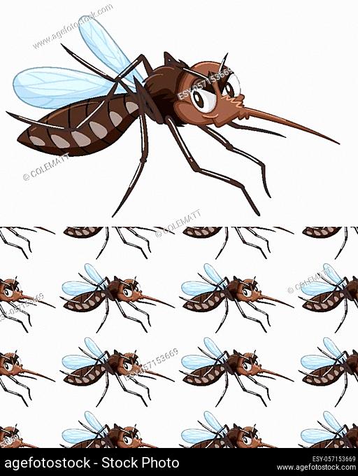 Illustration of angry mosquito cartoon Stock Photos and Images |  agefotostock