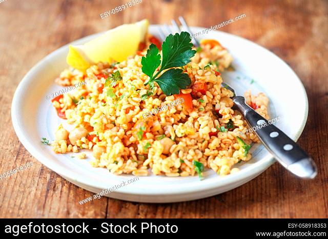 Couscous Salad With Tomatoes And Parsley