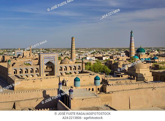Uzbekistan , , Khorezm Region, Khiva City, Itchan Kala, Kalta Minor Minaret (W.H.)