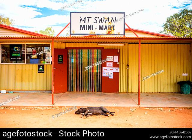 Mt Swan, Australia - July 10 2015: The small town of Mt Swan in the Harts Ranges, Northern Territory, Australia