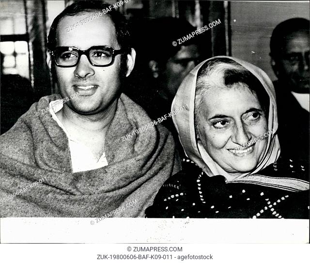 Jun. 06, 1980 - Sanjay Gandhi dies in plane crash: 33 year old son of Prime Minister Gandhi, Sanjay Gandhi, was killed today when the light aircraft he was...