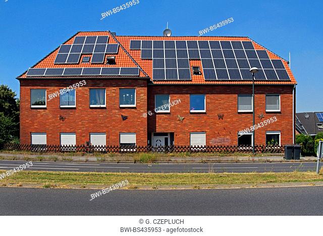 house with solar roof, Germany