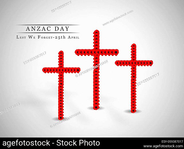 illustration of Anzac Day background
