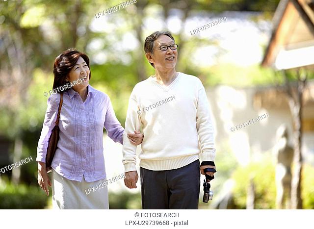 Senior Couple Walking