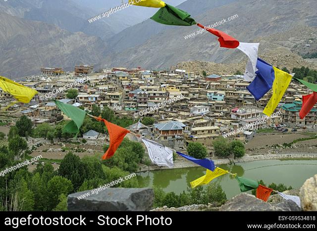 Views of the village of Nako in Himachal Pradesh, India