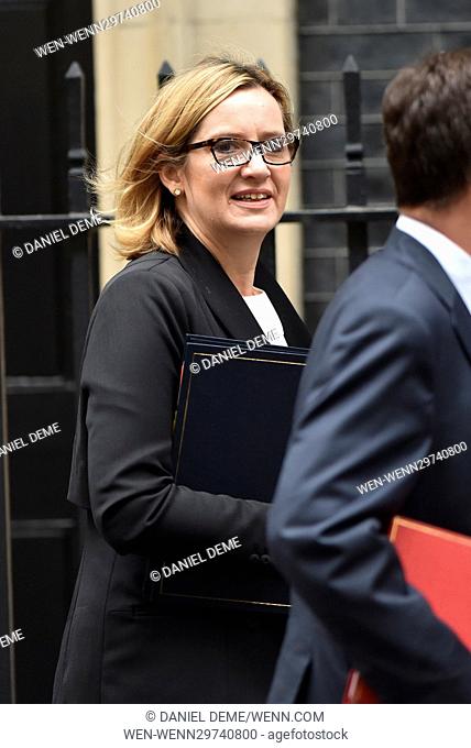 Ministers arrive for Cabinet Meeting at 10 Downing Street. Featuring: Amber Rudd Where: London, United Kingdom When: 18 Oct 2016 Credit: Daniel Deme/WENN