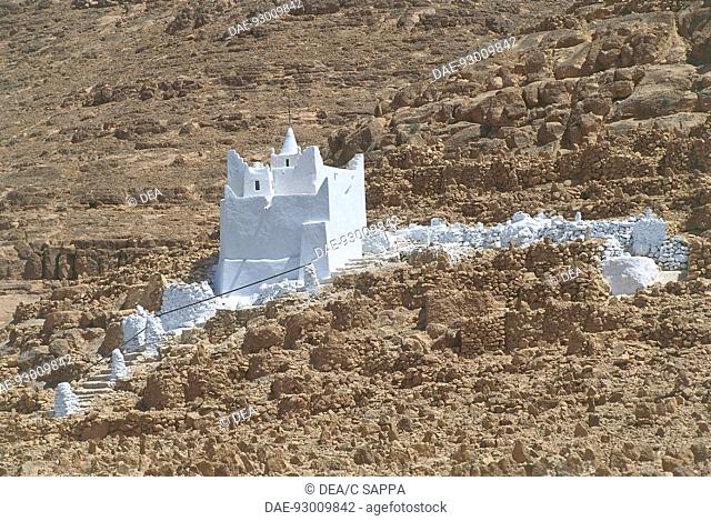 Algeria - M'zab Valley (a World Heritage Site by UNESCO, 1982) - Around Ghardaia - Metlili Chaamba, mosque and cemetery