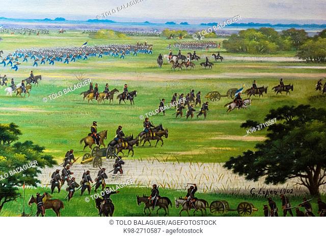 Cándido López, Marcha del ejército Argentino a tomar posiciones para el ataque a Curupayatí el 22 de septiembre de 1866, 1902, oil on canvas