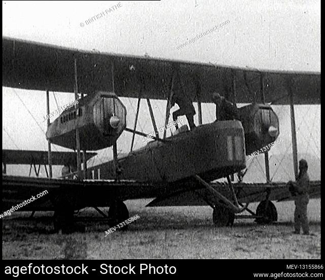 Biplane Taxiing Before Take Off