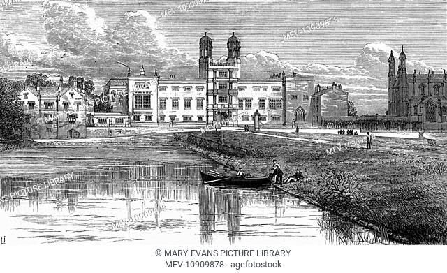 The façade of Stonyhurst College, Lancashire, pictured here in 1875. It was founded in 1794, as a Roman Catholic boys' school in the Jesuit tradition