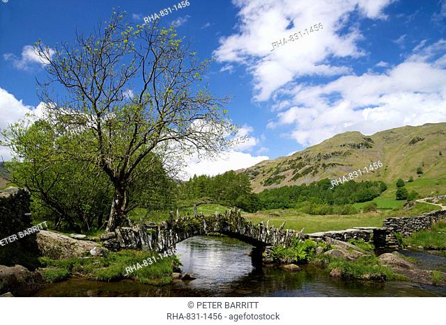 Slater's Bridge, Little Langdale, Lake District National Park, Cumbria, England, United Kingdom, Europe