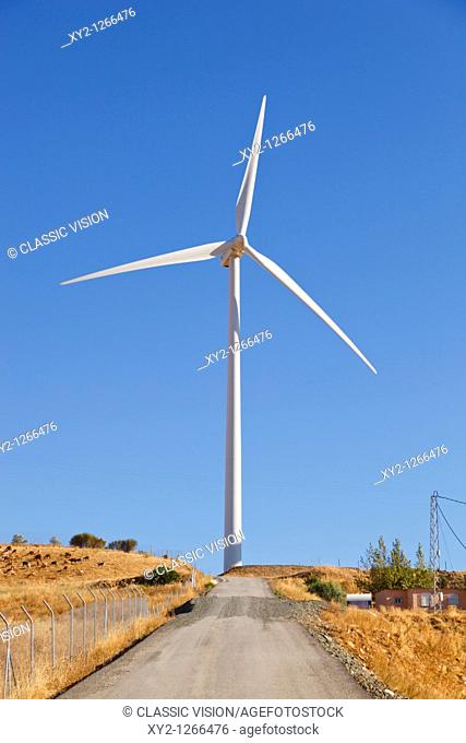 Windmills near Carratraca, Malaga Province, Spain