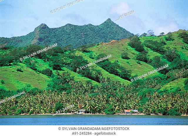 Tahuata coastline. Marquesas Islands. French Polynesia