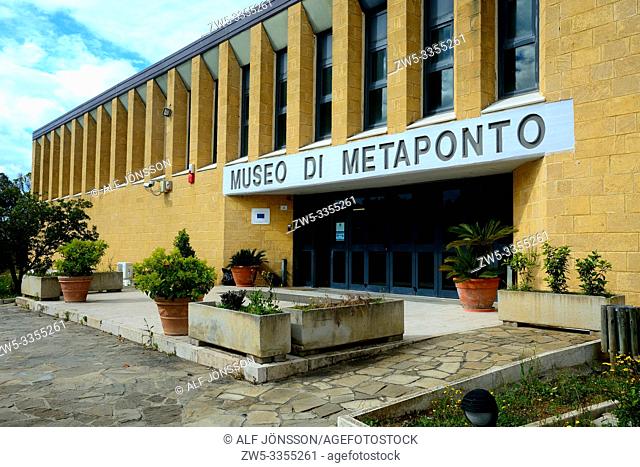 Museum in Metaponto; Bernalda, Matera district, Basilicata, Italy