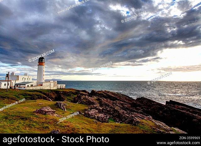 Rua Reidh lighthouse in Melvaig scotlands north west coast