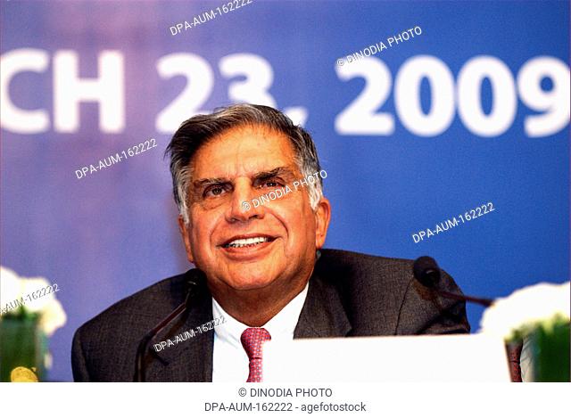 Ratan Tata Chairman Tata Group and Tata Motors ; Bombay Mumbai ; Maharashtra ; India NO MR