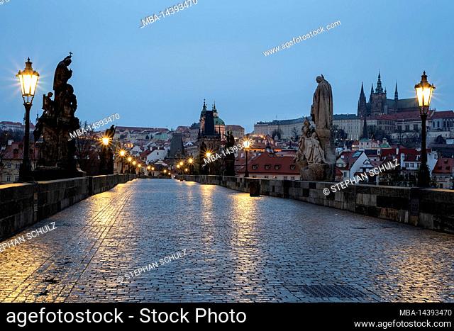 Charles Bridge, Prague Castle, Prague, Czech Republic