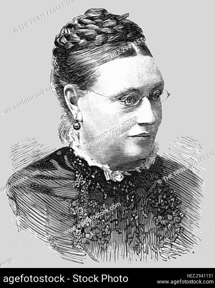 'Miss Lydia Ernestine Becker, author and advocate of Women's Suffage', 1890. Creator: Unknown