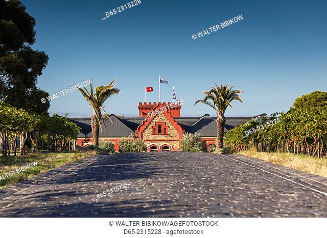 Australia, South Australia, Barossa Valley, Tanunda, Chateau Tanunda Estate Winery, exterior, morning