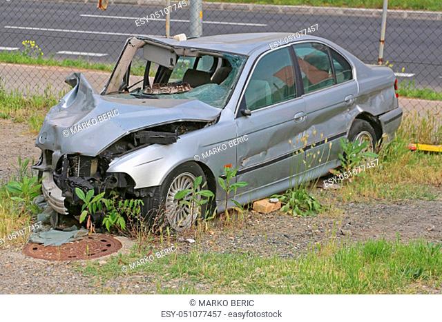 High Speed Car Crash Traffic Accident Collision