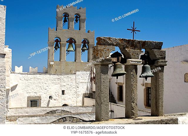 Monastery of Aghios Ioannis Theologos  Chora, Island of Patmos, Dodecanese, Greece