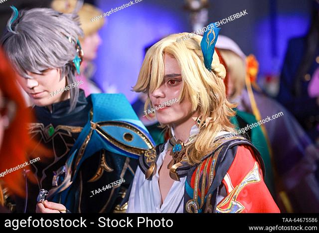 RUSSIA, MOSCOW - NOVEMBER 11, 2023: Cosplayers attend the Fandom Fest pop culture festival at the Main Stage. Alexander Shcherbak/TASS