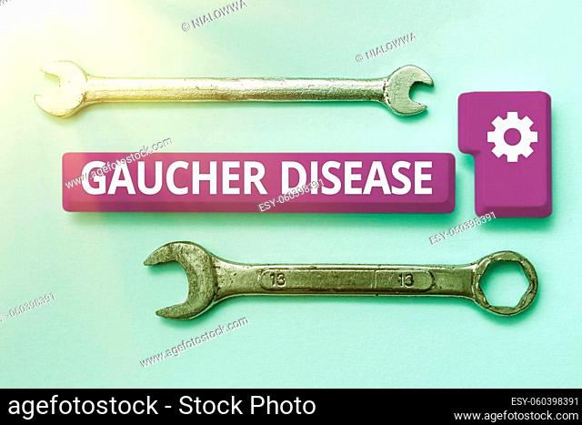 Handwriting text Gaucher Disease, Business showcase autosomal recessive inherited disorder of metabolism Typing And Publishing Descriptions Online