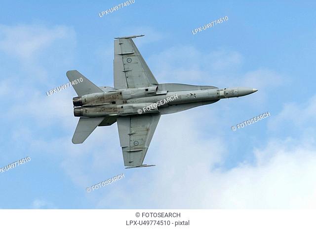 McDonnell Douglas F/A-18A Hornet flying at Whenuapai Air Base