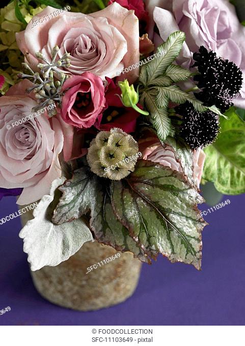 Flower Arrangement with Pink Roses
