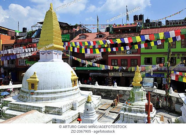 Buddhist stupa of Boudhanath, Kathmandu, Nepal
