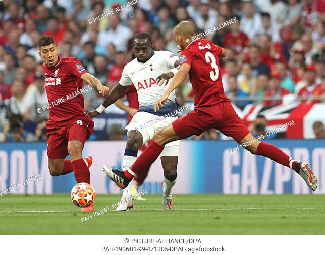 01 June 2019, Spain, Madrid: Soccer: Champions League, Final Tottenham Hotspur - FC Liverpool at Wanda Metropolitano Stadium