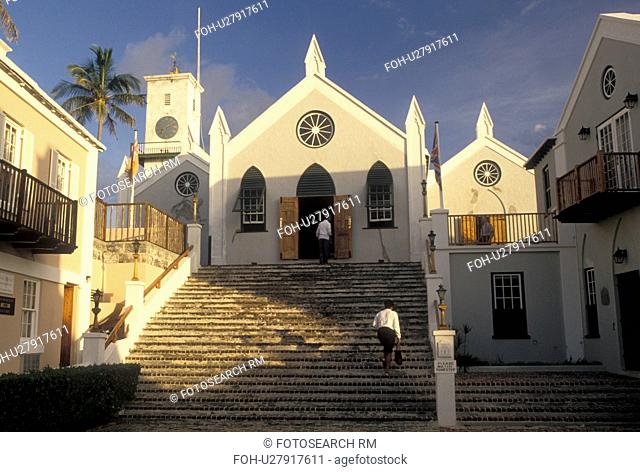 church, Bermuda, St. George's Parish, St. Peter's Church (oldest Anglican church) in St George in Bermuda