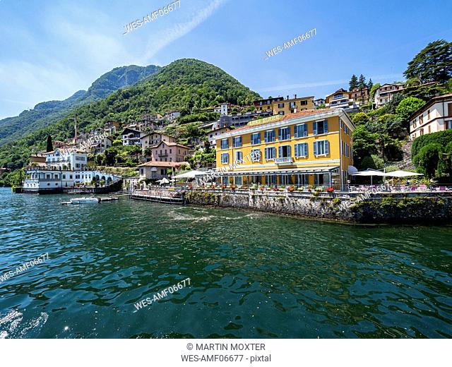 Italy, Lombardy, Lake Como, Argegno, townscape