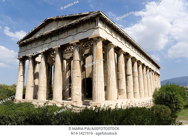 The Temple of Hephaestus, best-preserved ancient Greek temple, Athens, Greece