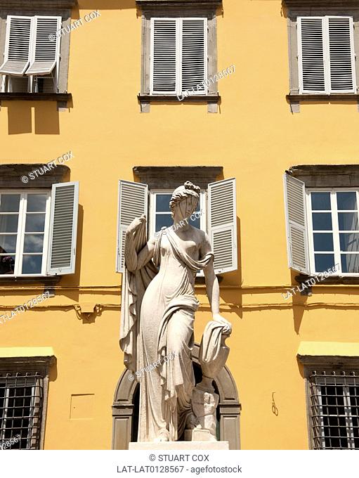 The historic town of Lucca in Northern Tuscany is home to some fine examples of historic architecture with ornate and detailed reliefs and intricate...