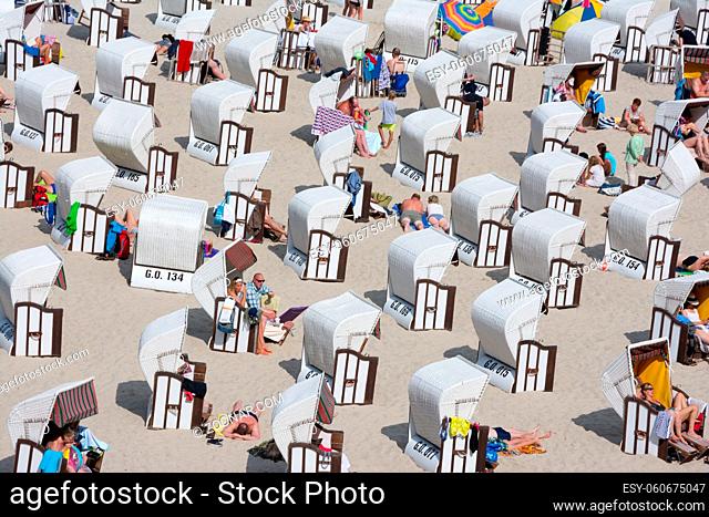 Beach chairs on the beach