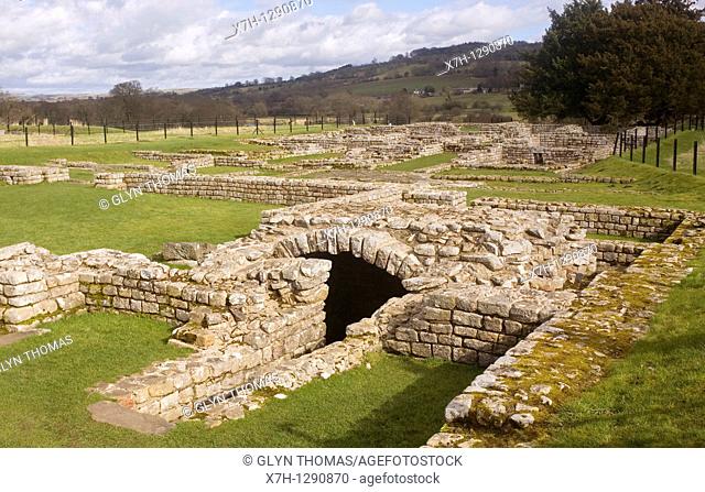 Strongroom at Chesters Roman Fort, Walwick, Northumberland, England