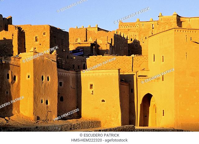 Morocco, Ouarzazate, kasbah of Taourirt